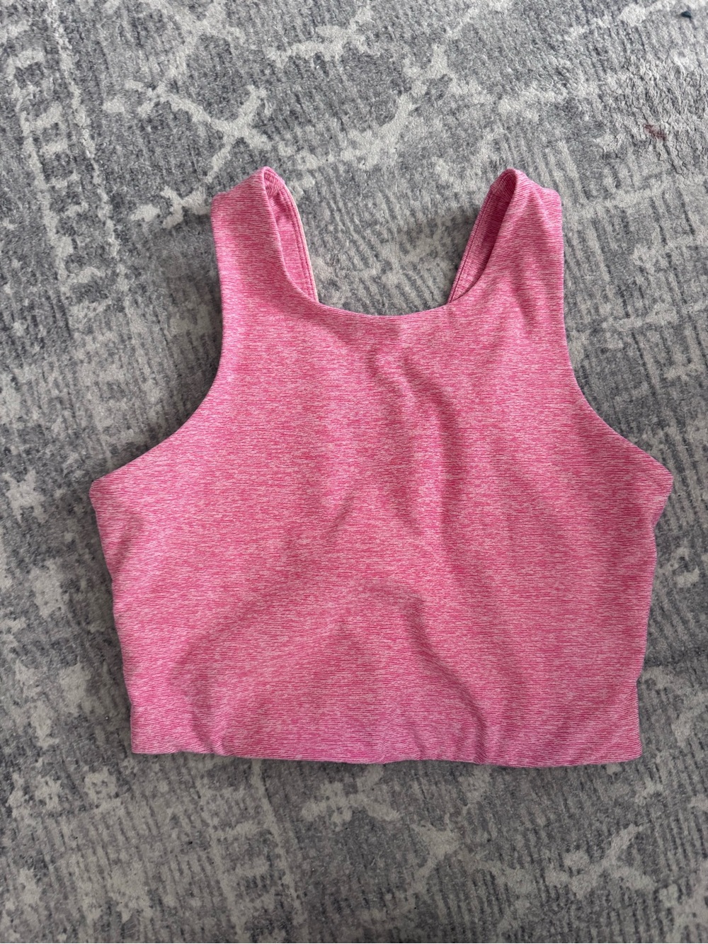 Outdoor Voices Pink Heather Crop Tank